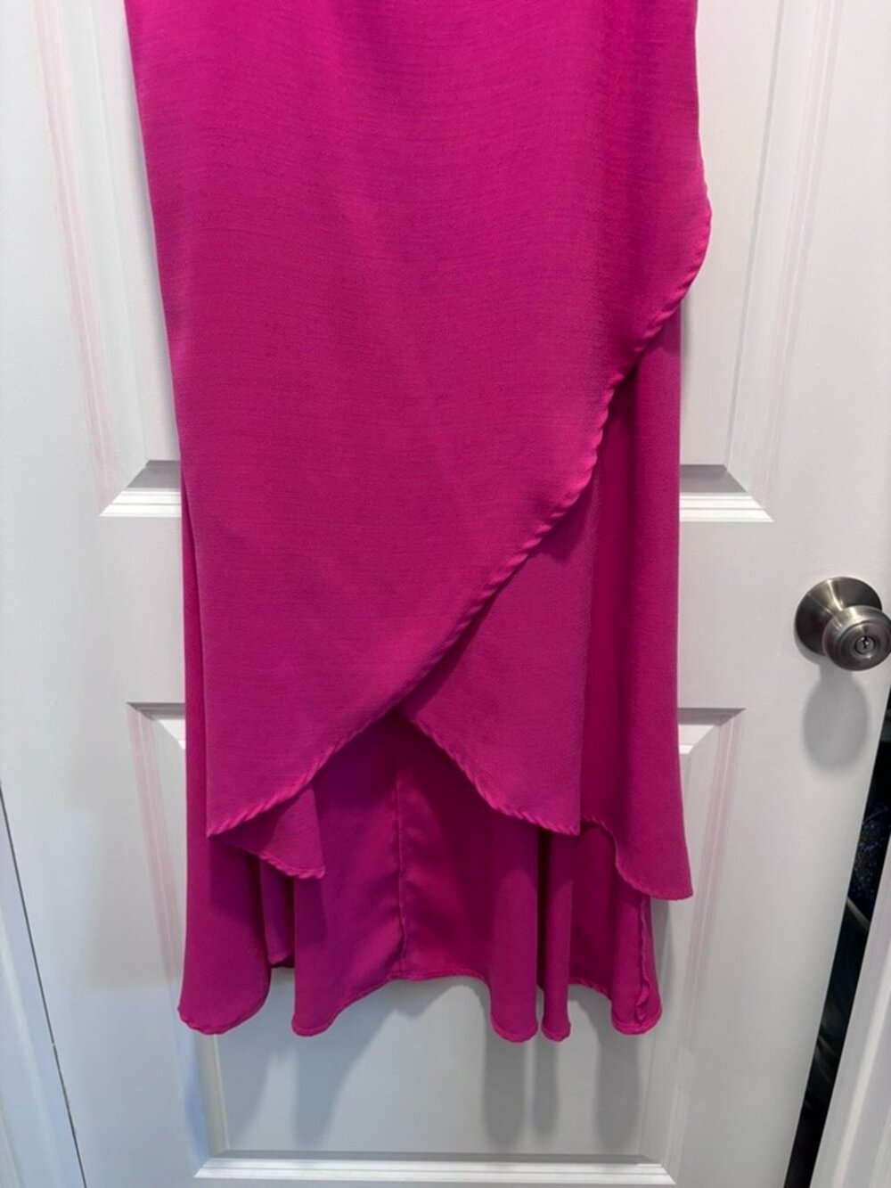 Lulus Sweet Surprise Bright Pink High-Low Maxi Dress - Picture 6 of 10